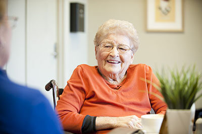 Elderly Woman Smiling - In Home Aged Care - ESP Healthcare